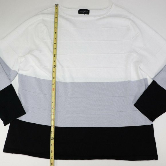 Investments II Womens MultiColor Sweater 3/4 Sleev - Picture 4 of 7